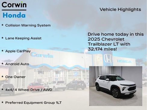 Used 2025 Chevrolet TrailBlazer LT AWD/4WD image 6