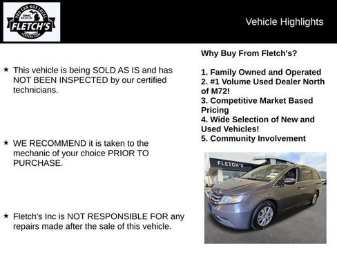 Used 2015 Honda Odyssey EX image 2
