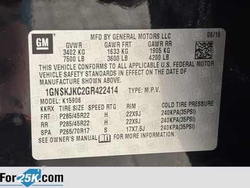 Used 2016 Chevrolet Suburban LTZ AWD/4WD image 29