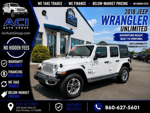 Used 2018 Jeep Wrangler Unlimited Sahara AWD/4WD image 1