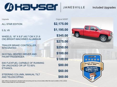 Used 2017 Chevrolet Silverado 1500 LT w/ All Star Edition AWD/4WD image 2
