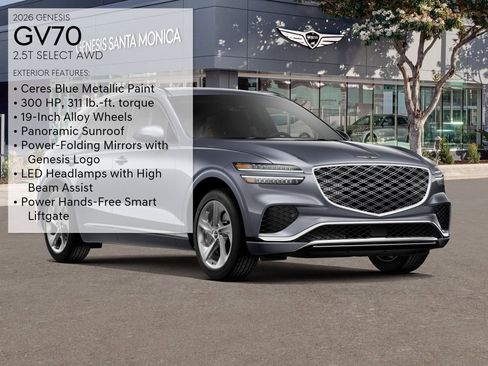 New 2026 Genesis GV70 2.5T Select AWD/4WD image 3