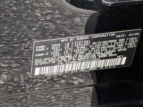 Certified 2025 Subaru Ascent Touring w/ Popular Package #2 image 30