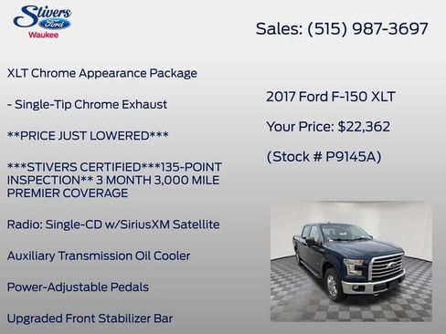 Used 2017 Ford F150 XLT w/ Equipment Group 302A Luxury AWD/4WD image 26
