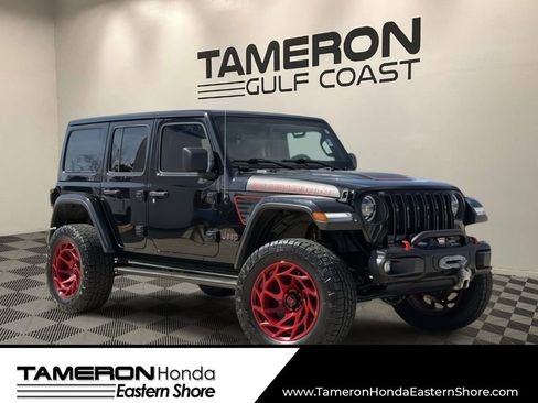 Used 2021 Jeep Wrangler Unlimited Rubicon w/ Uconnect 4C Nav & Sound Group AWD/4WD image 1