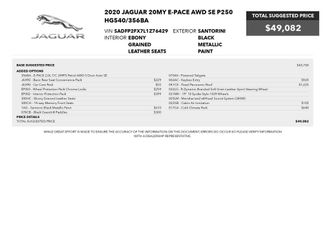 Used 2020 Jaguar E-PACE SE video 3