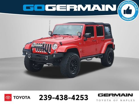 Used 2017 Jeep Wrangler Unlimited Sahara w/ Max Tow Package AWD/4WD image 1