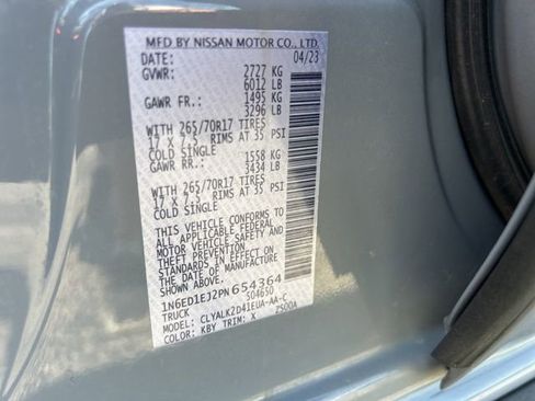 Used 2023 Nissan Frontier Pro-X w/ Technology Package RWD image 35