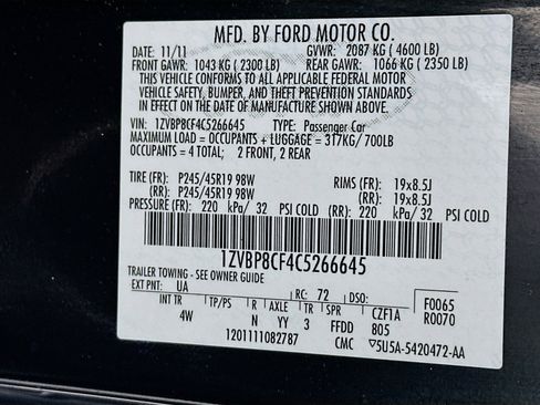 Used 2012 Ford Mustang GT Premium w/ Electronics Pkg image 12