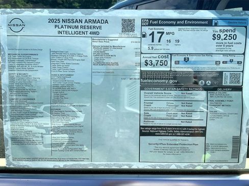 New 2025 Nissan Armada Platinum Reserve image 14
