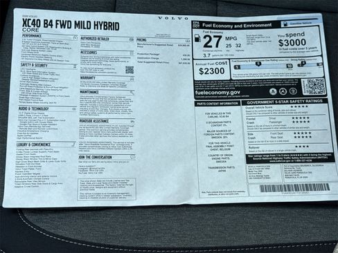 New 2026 Volvo XC40 B4 Core w/ Protection Package image 29