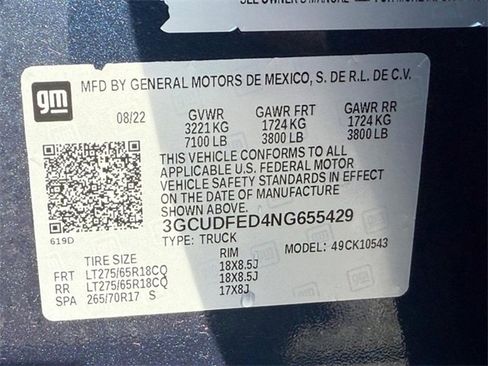 Used 2022 Chevrolet Silverado 1500 LT Trail Boss image 26