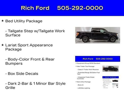 Certified 2023 Ford F150 Lariat w/ Max Trailer Tow Package AWD/4WD image 45