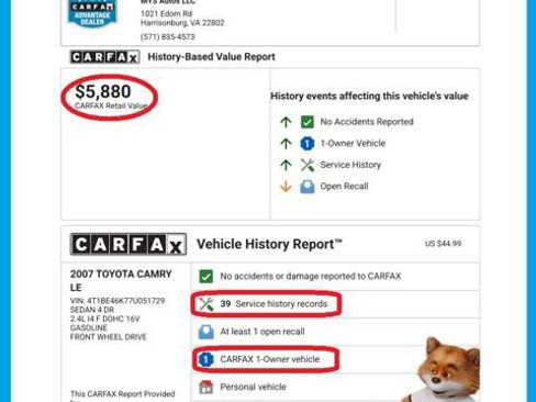 Used 2007 Toyota Camry LE image 2
