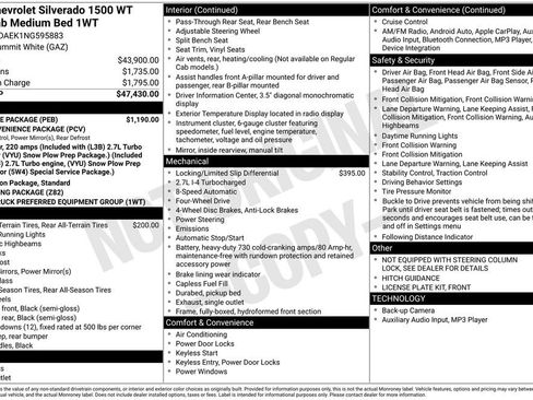 Used 2022 Chevrolet Silverado 1500 W/T w/ WT Value Package image 11