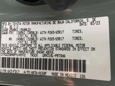 Certified 2023 Toyota Tacoma TRD Sport image 24