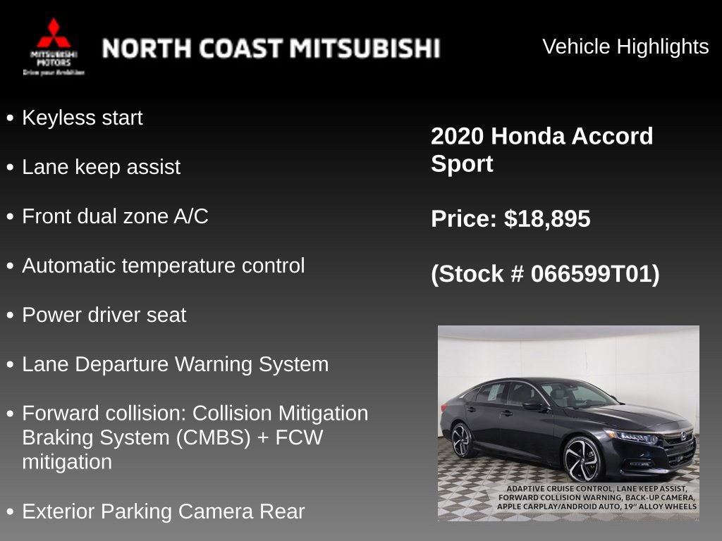 Used 2020 Honda Accord Sport image 2