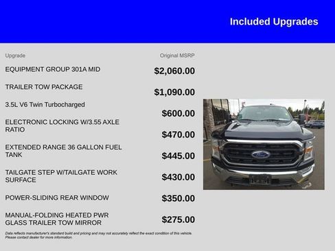 Used 2021 Ford F150 XLT w/ Equipment Group 301A Mid image 11