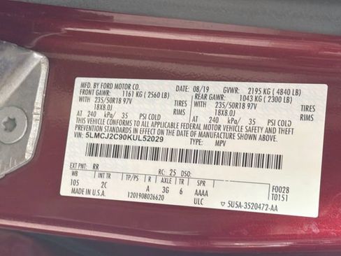Certified 2019 Lincoln MKC Select w/ Select Plus Package FWD image 37