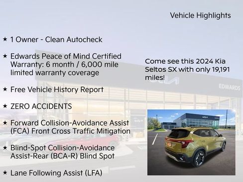 Used 2024 Kia Seltos SX w/ SX Sunroof Package AWD/4WD image 11