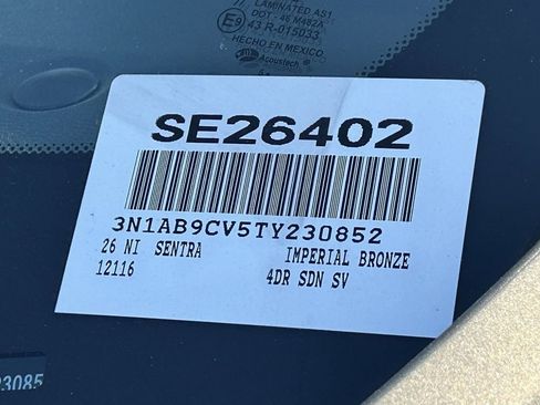 New 2026 Nissan Sentra SV w/ Floor Mat Package image 21