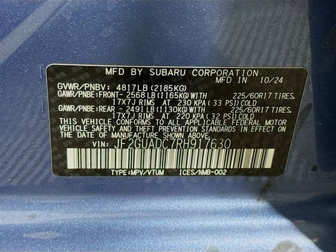 Certified 2024 Subaru Crosstrek 2.0i Premium AWD/4WD image 36