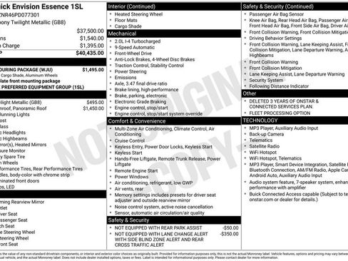 Used 2023 Buick Envision Essence w/ Sport Touring Package FWD image 21