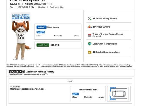 Used 2016 Honda Odyssey EX-L image 29