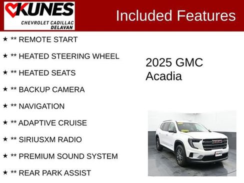 Used 2025 GMC Acadia Elevation FWD image 3
