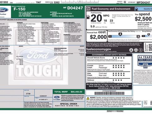 Used 2021 Ford F150 Limited AWD/4WD image 5