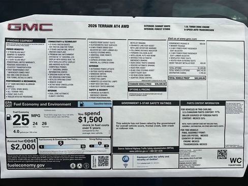 New 2026 GMC Terrain AT4 w/ Convenience Package III AWD/4WD image 21