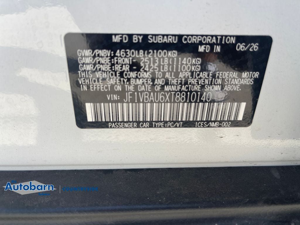 New 2026 Subaru WRX GT AWD/4WD image 31