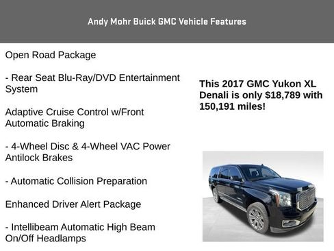 Used 2017 GMC Yukon XL Denali w/ Open Road Package AWD/4WD image 15