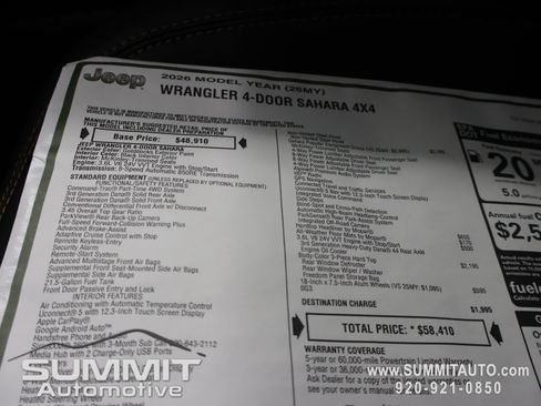 New 2026 Jeep Wrangler Unlimited Sahara AWD/4WD image 62