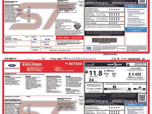 Used 2024 Ford Explorer ST w/ Technology Package AWD/4WD image 36