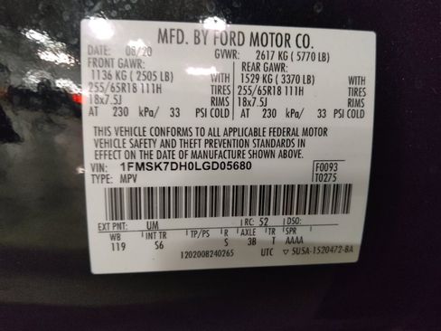 Used 2020 Ford Explorer XLT w/ Equipment Group 202A RWD image 33