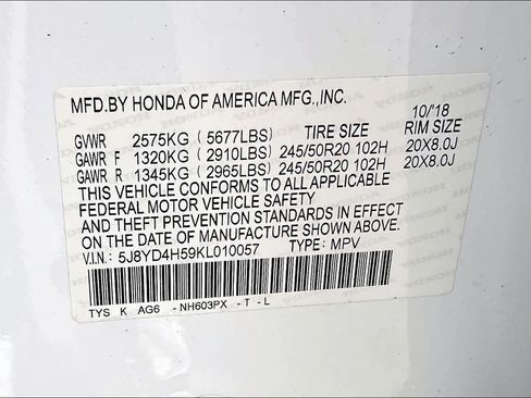 Used 2019 Acura MDX SH-AWD w/ Technology Package image 34