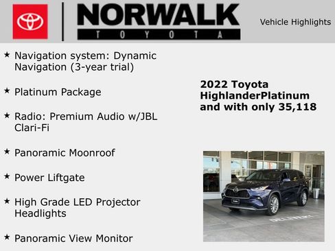 Used 2022 Toyota Highlander Platinum image 10