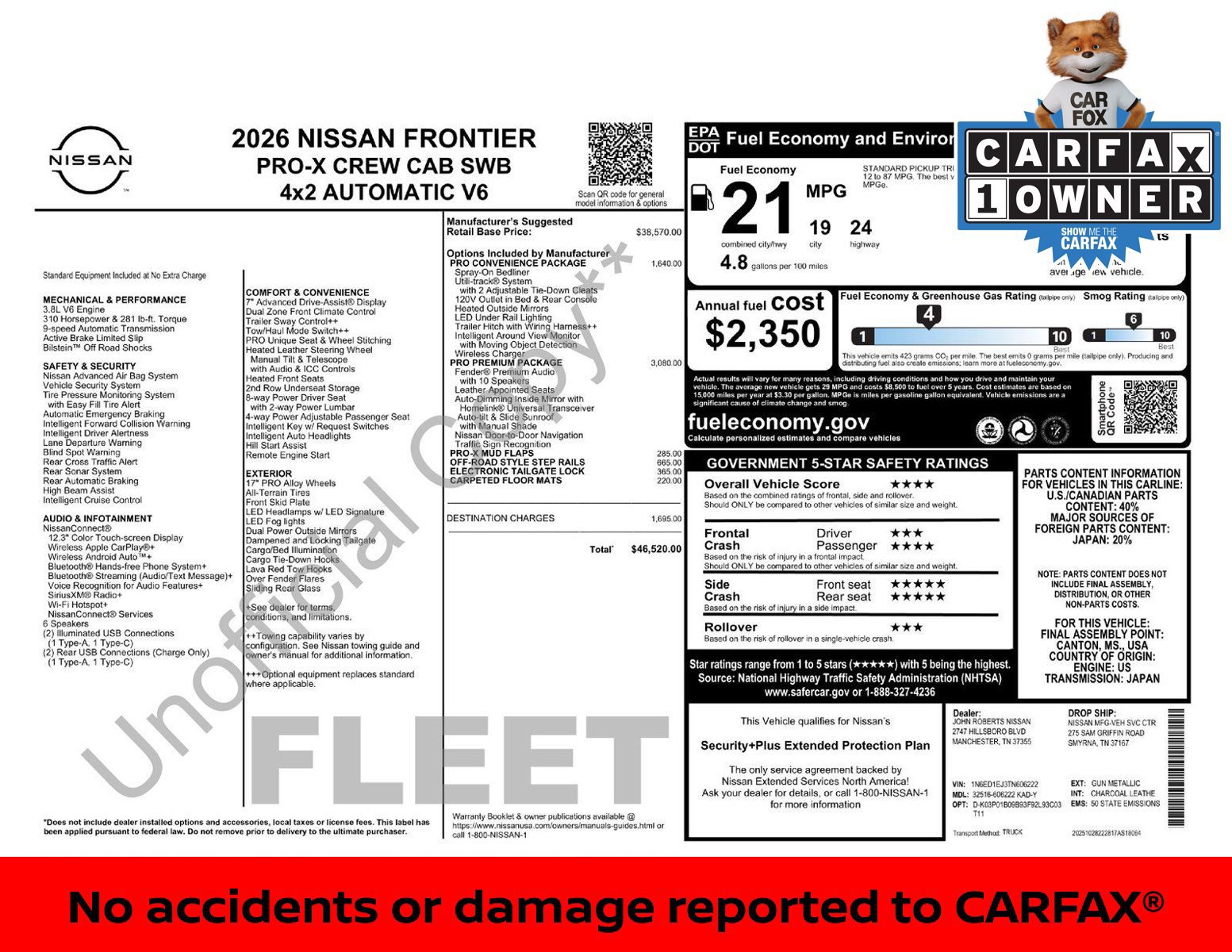Certified 2026 Nissan Frontier Pro-X w/ Pro Premium Package RWD image 3