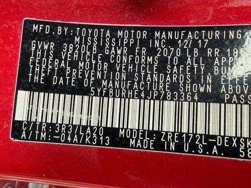 Used 2018 Toyota Corolla XSE image 25