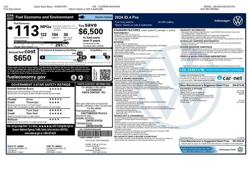 Used 2024 Volkswagen ID.4 Pro RWD image 2