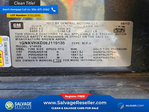 Used 2014 Chevrolet Traverse LT image 17