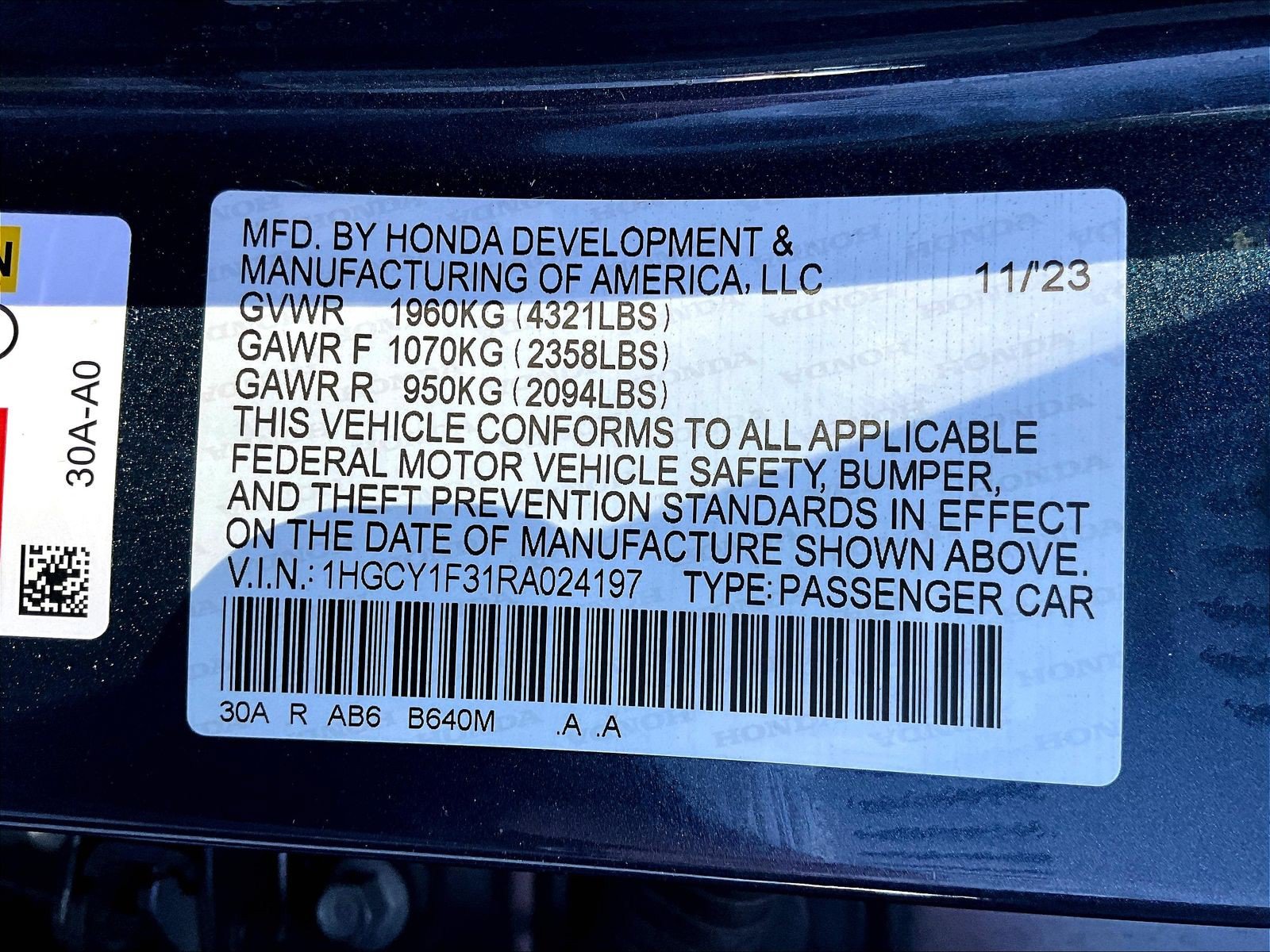 Used 2024 Honda Accord EX image 18