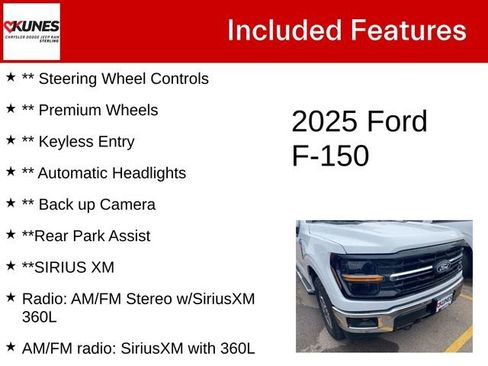 Used 2025 Ford F150 XLT w/ Equipment Group 302A MID AWD/4WD image 4