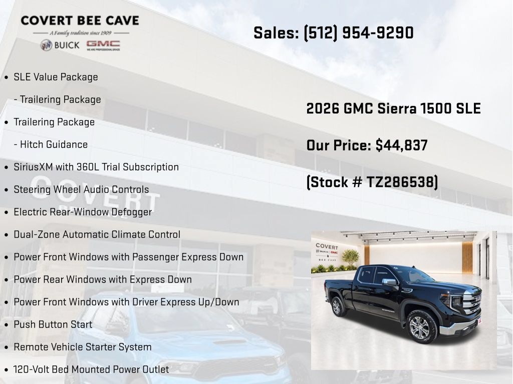 New 2026 GMC Sierra 1500 SLE w/ Preferred Package RWD image 26