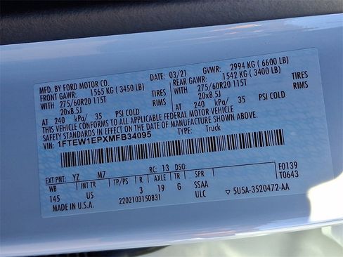 Certified 2021 Ford F150 XLT w/ Equipment Group 302A High image 29