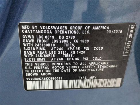 Used 2019 Volkswagen Atlas SE image 26