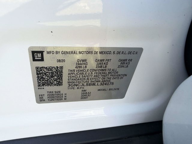 Certified 2020 Chevrolet Trax LT FWD image 17