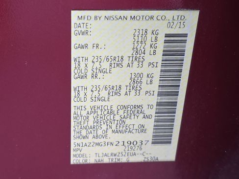 Used 2015 Nissan Murano SL w/ SL Technology Package image 35