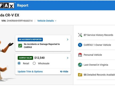 Used 2015 Honda CR-V EX image 3